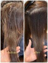 ナルヘアー 越谷(Nalu hair)&nbsp;30代40代50代/髪質改善ストレート/縮毛矯正//before→after