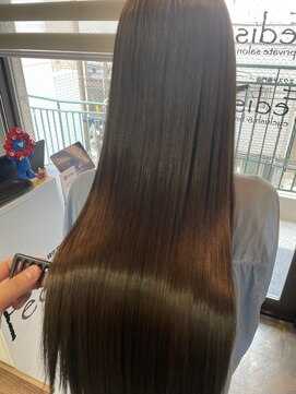 プライベートサロン フェディス(private salon Fedis) 水素トリートメント＋プレミアムストレート