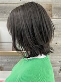 チャコールグレー ボブレイヤー【肥田亜沙美】