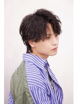 ルーシー 川越(LUCEY) センターパートフェザーパーマシャドウパーマメンズパーマ