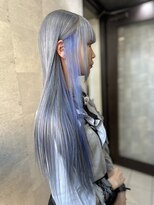 トムキャット(TOM CAT)&nbsp;ケアブリーチ　インナーカラー　シルバー　ブルー