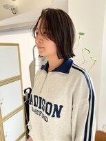 ビビディ バビディ ブー 河原町三条店(Bibbidi.bobbidi.boo)&nbsp;顔まわりレイヤーボブ×オリーブベージュ