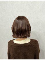 フランチェスカドットボブ(francesca.bob)&nbsp;ピンクブラウン×切りっぱなしボブ【渡辺俊弥】梅田