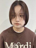 ラミエバイメルト 下北沢(lamie by melt) レイヤーボブ 顔周りカット オリーブベージュ ブラウン 下北沢