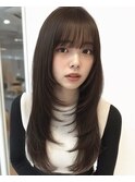 ココアベージュ/オリーブグレー/小顔/黒髪[立川/髪質改善]