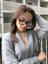 エヌ 大阪梅田茶屋町(enu) 大人っぽミディアムレイヤーカット