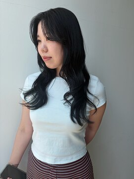 ロックス バイ マグ 松本(rocks BY MAG) 20代30代大人美人小顔ブリーチなし韓国ヘアアッシュブラック