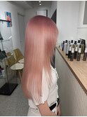 ダークパープルナチュラルショート夏のヘアアレンジ原宿