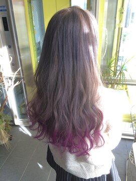 ガルボ ヘアー(garbo hair) ☆garbo★ハイトーンデザインパープルグラ