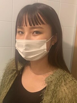 ラヴェストバイフレイスウェル(LOVEST by frace well) オン眉フルバングロング/艶髪