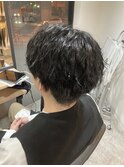 #黒髪#ボブルフ#ネビージュ#小顔#ワンレン