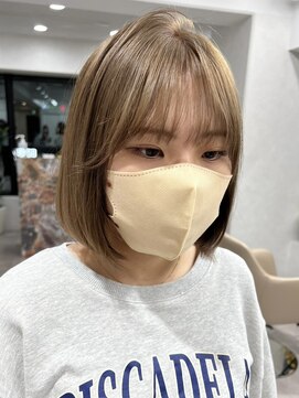 ムク 横浜店(muku) ミルクティーベージュダブルカラーインナーカラーケアブリーチ