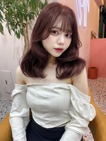 ボタン シブヤ(VOTAN SHIBUYA) ピンクカラー/韓国ヘア/渋谷/カラー/レイヤー/顔まわり