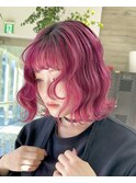 ビビットピンクペールピンクハイトーンピンクダブルカラー