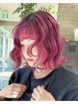ヲタク(wotaku.)&nbsp;ビビットピンクペールピンクハイトーンピンクダブルカラー