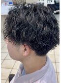 波打ちツイストスパイラル×センターパートin大宮メンズ美容室