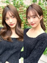 ミラリー トウキョウ(Mirareee Tokyo)&nbsp;20代30代40代◎前髪パーマグレーベージュレイヤーロング黒髪