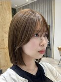 韓国ボブタッセルボブ透明感カラー艶髪
