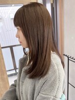 ミュラ(mulah)&nbsp;ブリーチなしミルクティーベージュ＊艶ストレート透明感カラー