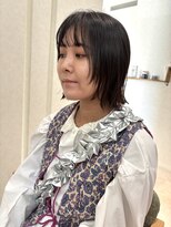 エン(en,)&nbsp;顔周りカットレイヤー肩上ボブナチュラルブラウン