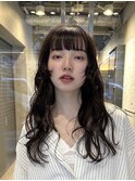 おしゃれパーマレイヤーパーマコテ巻き風パーマパーマヘア