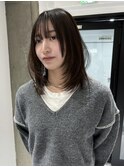 レイヤーカットフェイスレイヤーミディアムレイヤー
