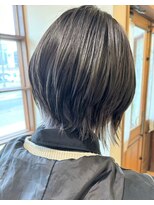 リエットヘアー 杢左店(Lie-et. hair)&nbsp;抜け感◎秋冬に似合う#ショートボブ#インナーカラー #西尾市