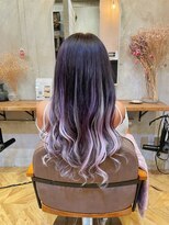 ラグシス ザ ヴィンテージ(LUXIS THE VINTAGE)&nbsp;【シールエクステ】グレーパープルハイライト