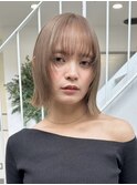 ミルクティーカラー/ケアブリーチ/ブリーチ/表参道/原宿