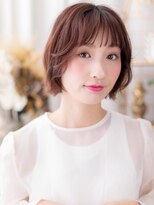 カバーヘア ブリス 志木南口駅前店(COVER HAIR bliss)&nbsp;オン眉/小顔ショート/ショートボブ/ショコラブラウンゆるふわg