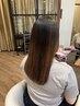 【一戸指名限定】髪質改善ストレート＋カット＋コラーゲンぷるぷるトリ￥19500