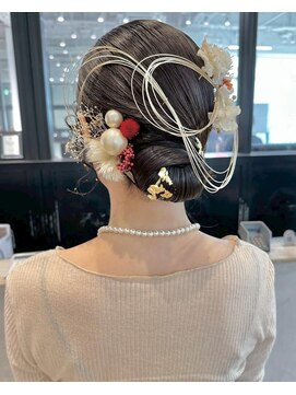 カロン トウキョウ 中野北口店(Kalon Tokyo) 参列 結婚式 アレンジ　お団子　上品ヘアアレンジ