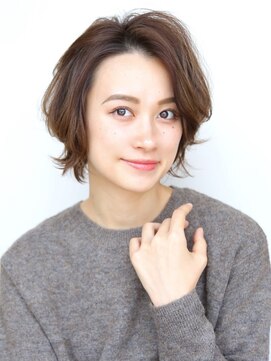 フラット 中山店(flat) 40代女性のひし形ショートボブ[中山駅]