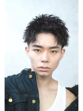 メンズヘアフェイス(Men's hair FACE。) 縦落ちツイスパショート/メンズパーマ/港南台
