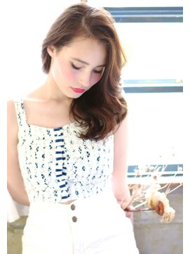 ノラ ヘアーサロン(NORA HAIR SALON) 中村アン風♪色っぽいナチュラルフェミニンかき上げバングカール