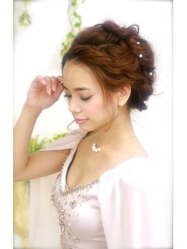ヘアメイクサロンシャルメ(Hair Make Salon CHARMER) 結婚式☆二次会★ニュアンス　ルーズアップ　へアセット