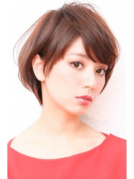 モニカ 西宮北口(Monica) アシメショートエアリーショートグレージュナチュラルボブ