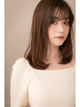 モッズヘア 越谷(mod's hair) クラシカルな小顔ワンカール前下がりセミディZ越谷20代30代40代