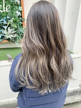 アフロートpd+ KOBE(AFLOATpd+) 【成人式カラー☆】グラデーションカラー×シルバーベージュ