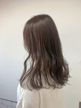 エマエコル(Emma ecole) Emma ecole くすみカラー ラベンダーベージュ 透け感 by.木村