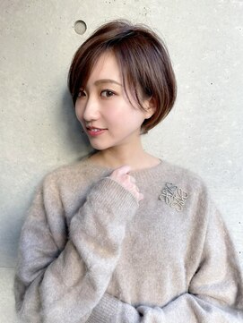 トータルビューティーハウス フラップ ミチ 野田店(total beauty house flap MICHI) 【flap MICHI島田和也】耳かけショートボブ