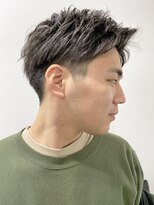 タカギ(TAKAGI) ビジネスショートパーマツーブロックサイドパートフェード61