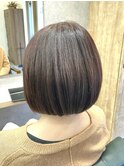 ピンクアッシュ/ボブウルフ/黒髪/ココアベージュ[稲毛/稲毛駅]