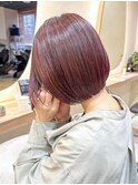 ナチュラルボブフルカラーケアブリーチダブルカラーミニボブ韓国