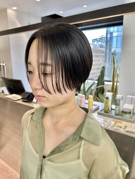 ロンドアジュール 横浜(Lond azur) 前髪の透け感!バッサリハンサムショートもお任せください!!