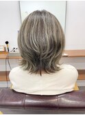 白髪ぼかしにも◎バレイヤージュカラー ビフォアー&アフター