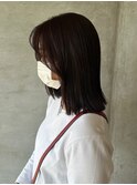 リバースに流れる顔まわりカット