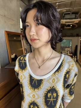 ソイリウム 下北沢(soi rium) ボブパーマ_レイヤーボブ_前髪なしパーマ