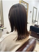 切りっぱなしボブ+外ハネ