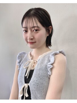 リコバイアフロート(riko by afloat) 切りっぱなしボブ/ボブ/暗めカラー